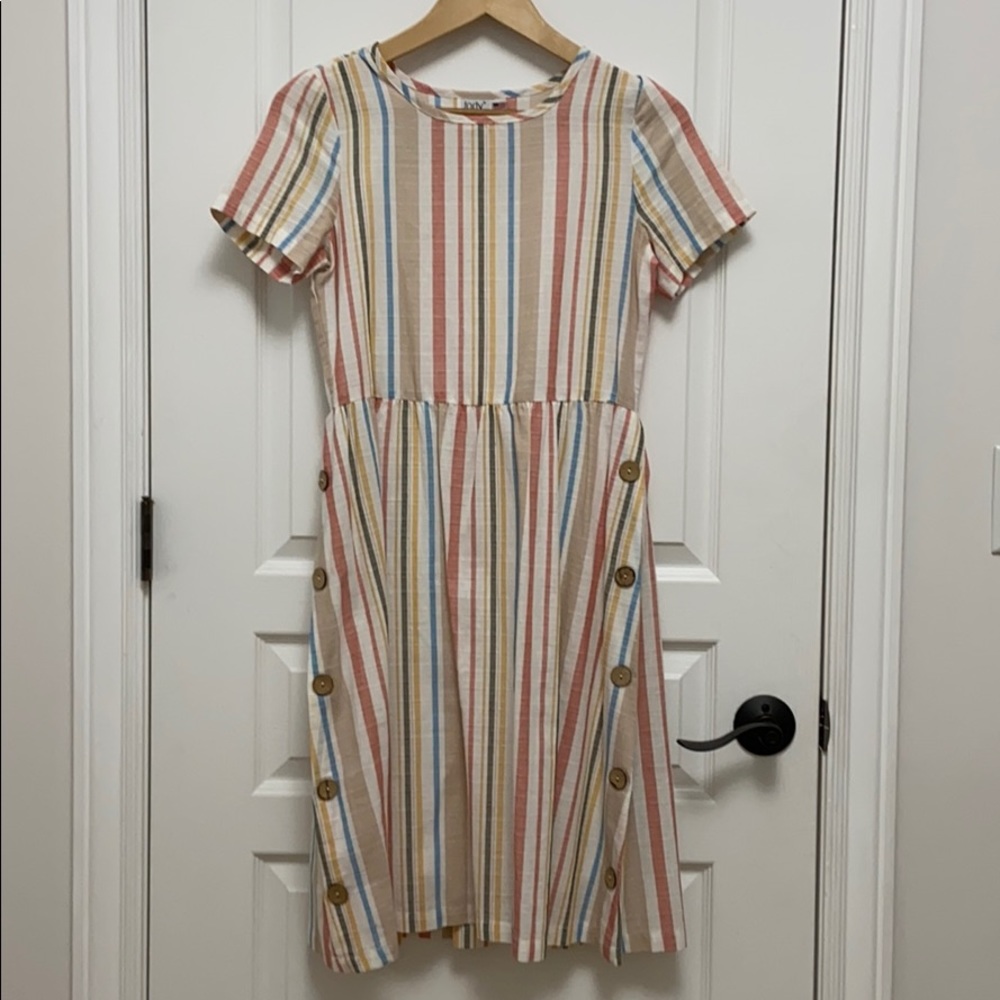 Colorful modest dress